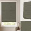 roman blinds smoke grey green colour