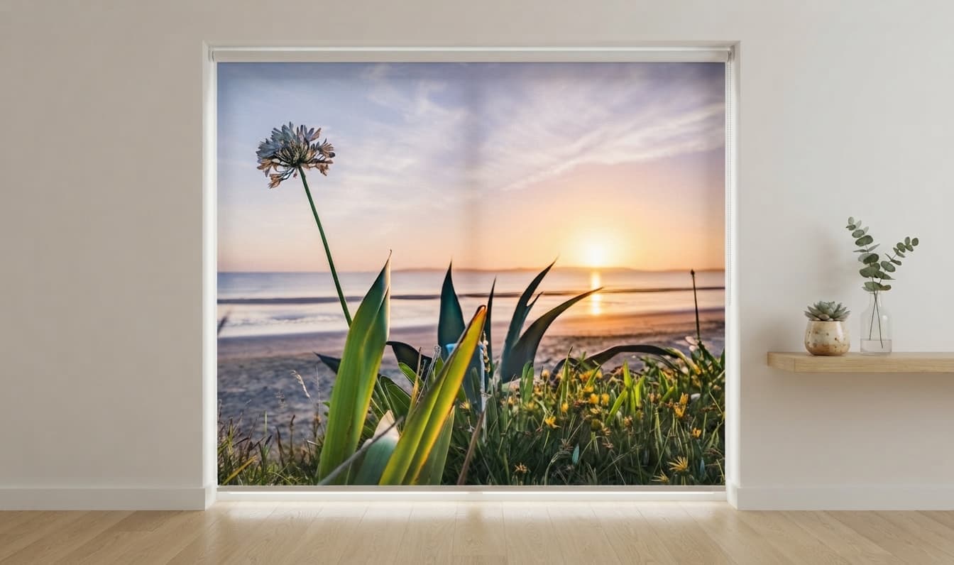 Custom Printed blackout roller blind (NZ made)