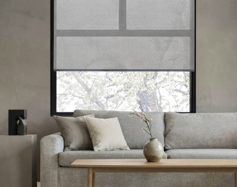 Sunscreen roller blind pearl pewter nz