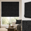 Caviar (black) roman blinds nz