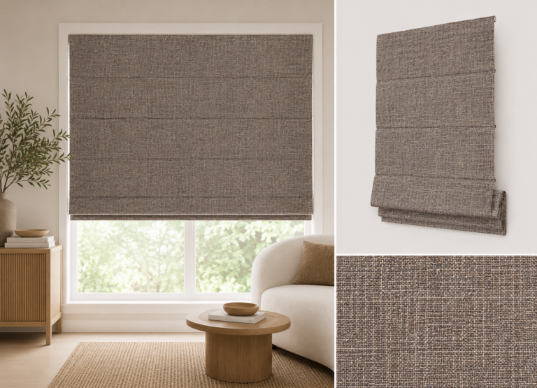 Graphite Roman Blinds NZ