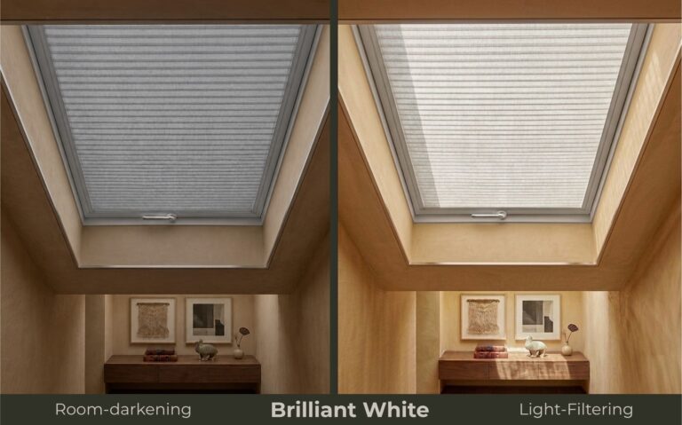 Skylight blinds brilliant white nz