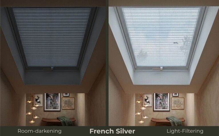 Skylight blinds french silver nz